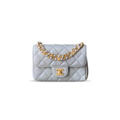CHANE CAVIAR WALLET ON CHAIN 321496 (18*13*5.5cm)